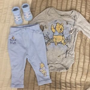 Disney Winnie the Pooh Outfit Set of 3 NWOT